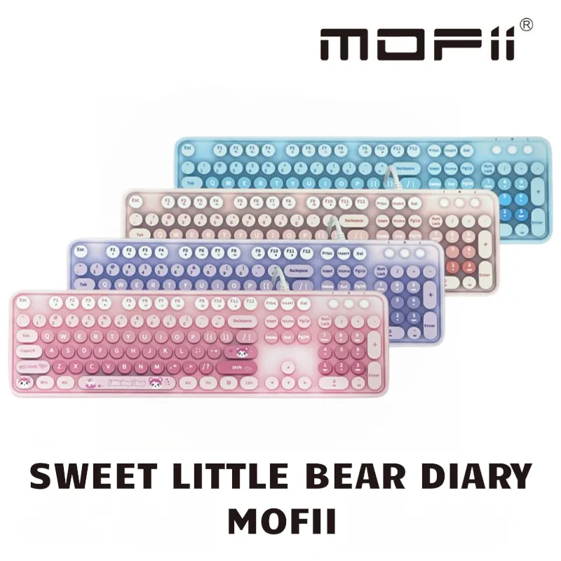 Bàn phím và chuột không dây 2.4Ghz MOFII SWEET LITTLE BEAR DIARY